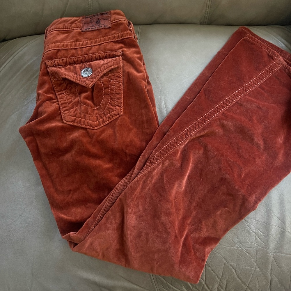 Suede true religion jeans